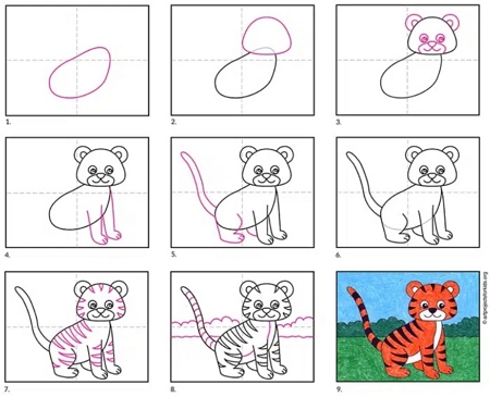 Tiger Drawing PNG Transparent Images Free Download | Vector Files | Pngtree