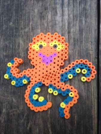 Happy Octopus Perler Beads