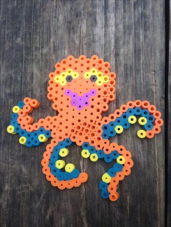 21 Adventurous Octopus Perler Bead Patterns - Cool Kids Crafts