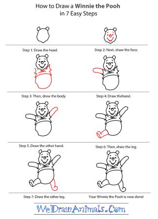 how to draw baby winnie the pooh face