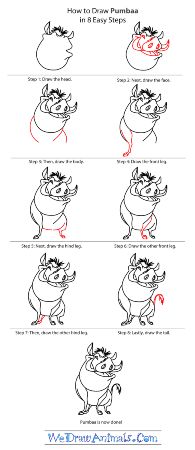 How to Draw Pumbaa