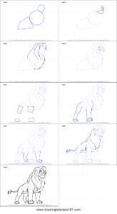 18 Easy Lion King Drawings Anyone Can Draw - Cool Kids Crafts