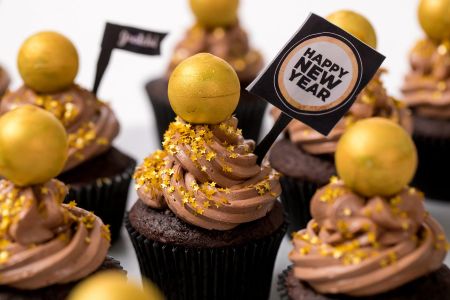 New Year’s Eve Ball Cupcakes