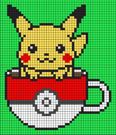 Pikachu in a Cup Pattern