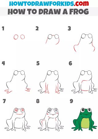 Pretty Frog Drawing