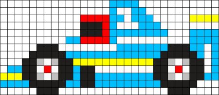 Race Car Perler Bead Pattern