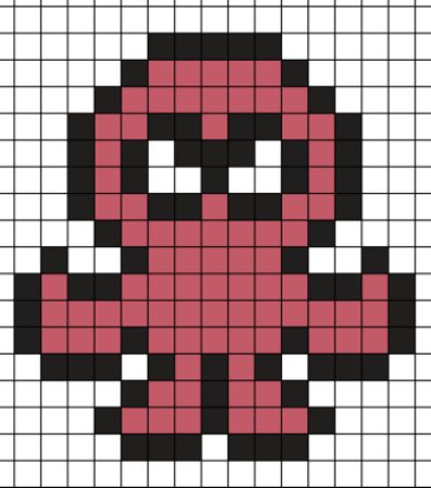 Small Octopus Perler Bead Pattern