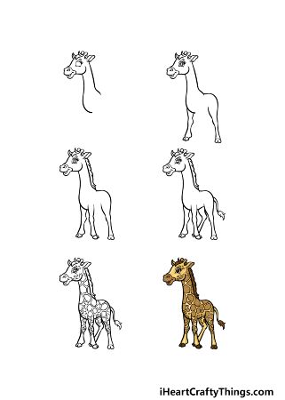 Strong Giraffe Drawing