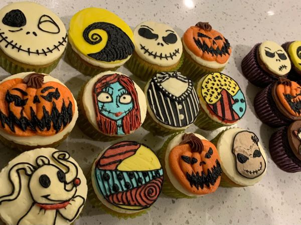Sweet Jack and Sally Cupcakes