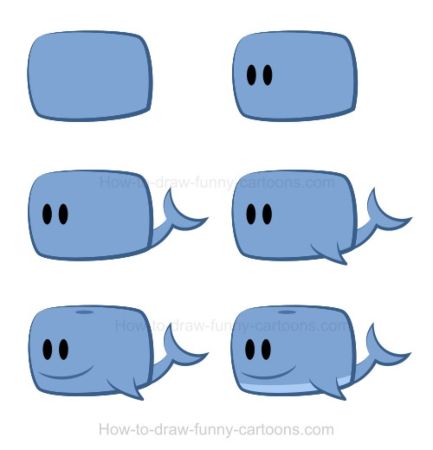 Whale Cartoon Drawing