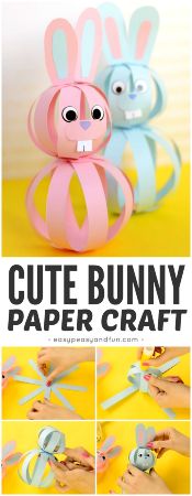 3D Bunny Paper Craft
