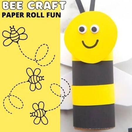 Bee Toilet Paper Roll Craft