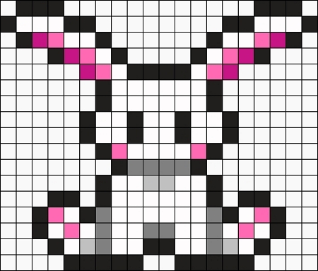 21 Cute and Fluffy Bunny Perler Beads - Cool Kids Crafts