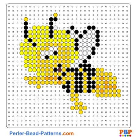 Busy Bee Perler Bead Pattern