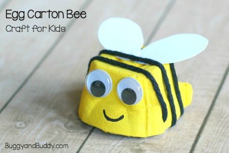 Egg Carton Bee Craft