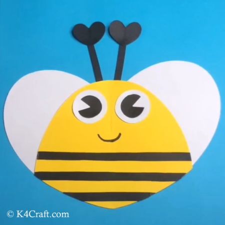 Heart Bumble Bee Craft