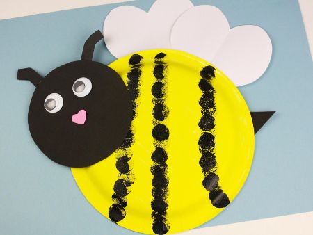 Paper Plate Bumble Bee Craft