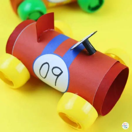 Paper Tube Racing Cars