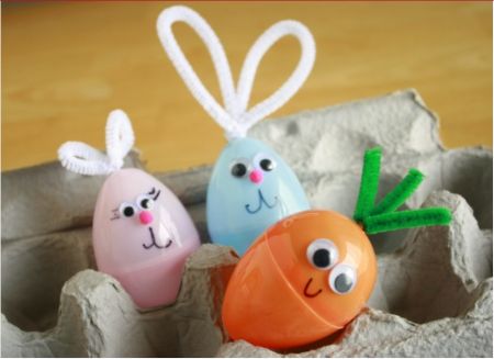 Plastic Egg Bunnies Craft