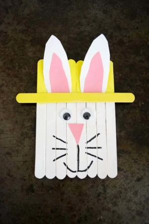 Popsicle Stick Bunny Craft