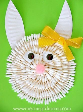 Q Tips Bunny Craft