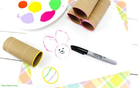 Toilet Paper Roll Bunny Craft