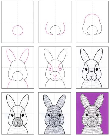 Adorable Bunny Drawing