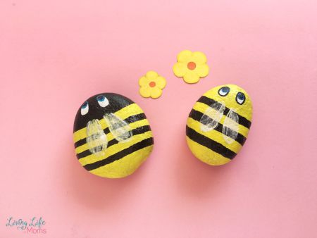 Bumble Bee Painted Rocks