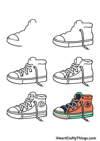 Adorable Sneaker Drawing