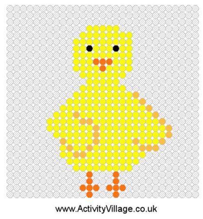 Cool Chick Perler Bead Pattern