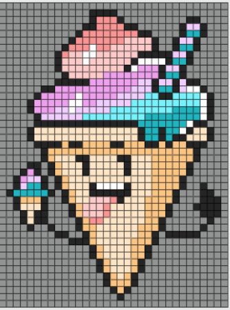 Cool Ice Cream Eating an Ice Cream Pattern