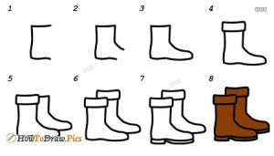 20 Coolest Shoe Drawings for Boot Camp - Cool Kids Crafts
