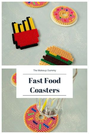 Fast Food Perler Bead Coasters