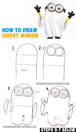 Ghost Minion Drawing