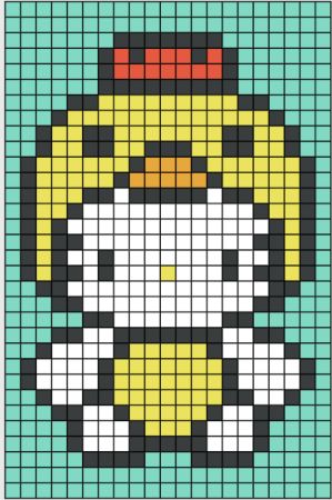 Hello Kitty in a Chicken Costume Pattern