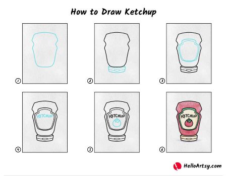 Ketchup Bottle Drawing