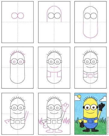 21 Cutest Minion Drawings for the Little Ones - Cool Kids Crafts