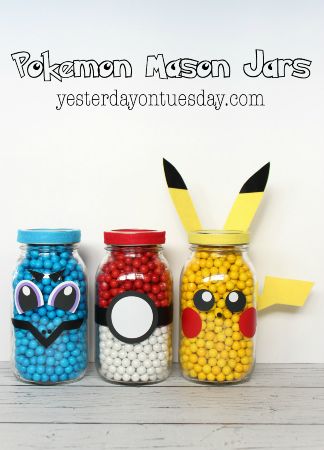 Pokemon Mason Jars