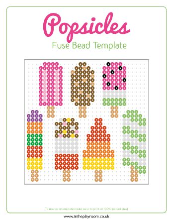 Popsicles Perler Bead Pattern