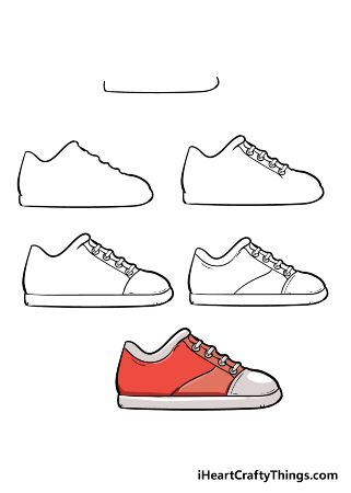 Red Sneakers Drawing