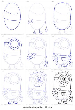 21 Cutest Minion Drawings for the Little Ones - Cool Kids Crafts