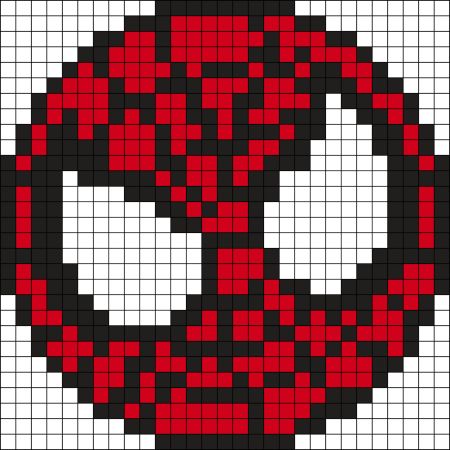 Spider Man Coaster Perler Bead Pattern