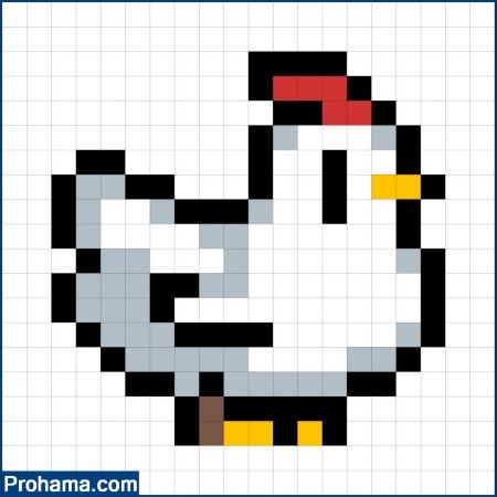 Stardew Valley White Chicken Pattern