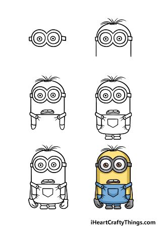 Surprised Minion Drawing