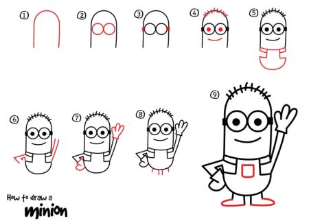 Waving Minion Sketch