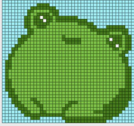 Adorable Frog Perler Bead Pattern