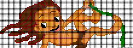 Baby Tarzan Perler Bead Pattern