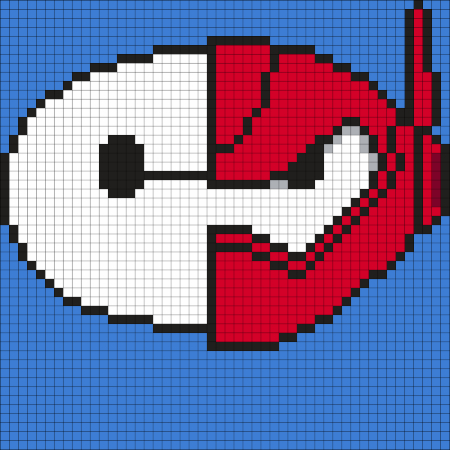 Baymax Perler Bead Pattern