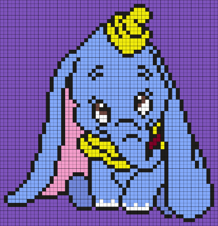 Dumbo Perler Bead Pattern