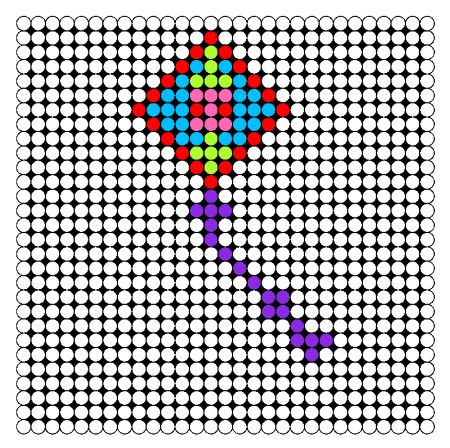 Kite Perler Bead Pattern